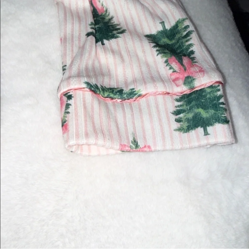 Tahari Christmas Trees & Bows Mama & Me Toddler Pajama Set Size 2T/4T Viral PJs